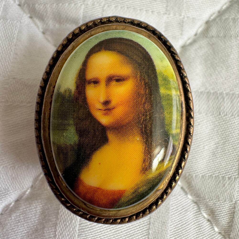 Vintage Mona Lisa  Button Cover by Nony New York
